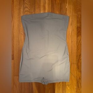 BRAND NEW Gray Fashion Nova reflective romper